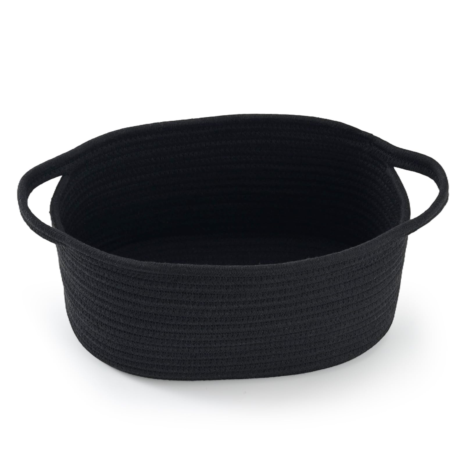 Cute Woven Easter Basket with Handle, Baskets for Gifts Empty, Present Containers for Raffle Baby Shower Burr Basket, Decorative Organizer Box for Storage Baby Toy, 13" D x 8" W x 6" H