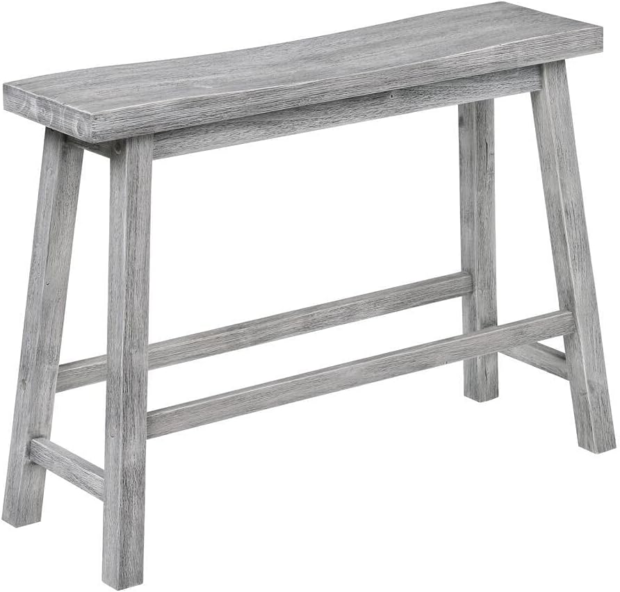 Boraam Sonoma Counter Height Backless Bench - Storm Gray Wire-Brush