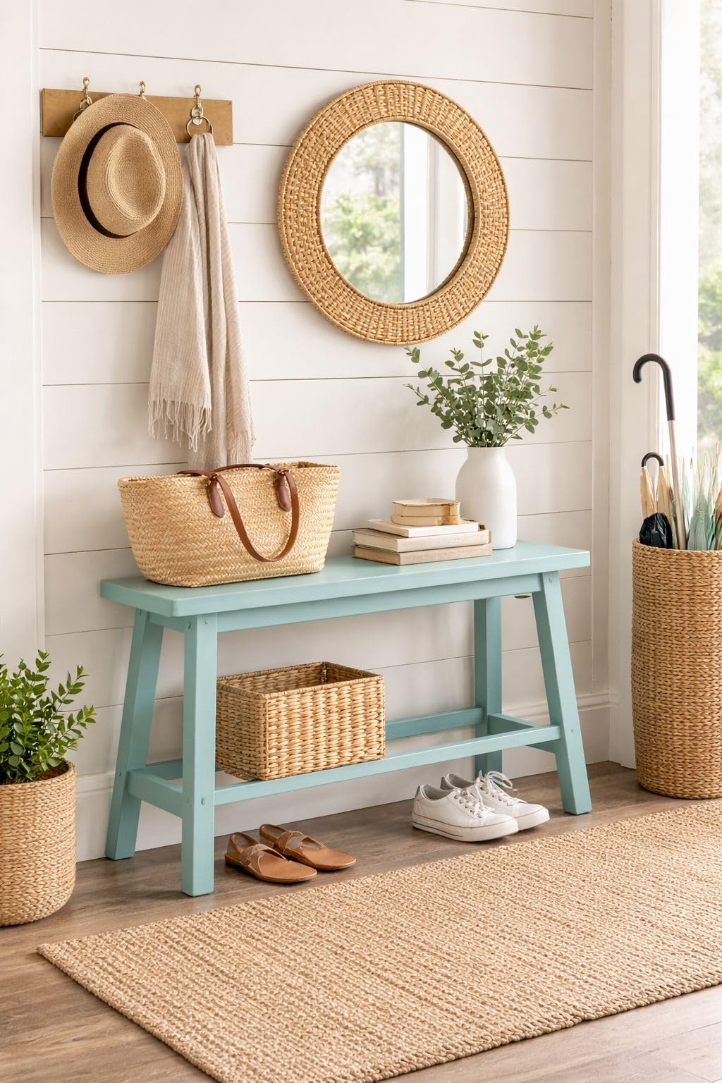 Boraam Sonoma Counter Height Backless Bench - Storm Gray Wire-Brush