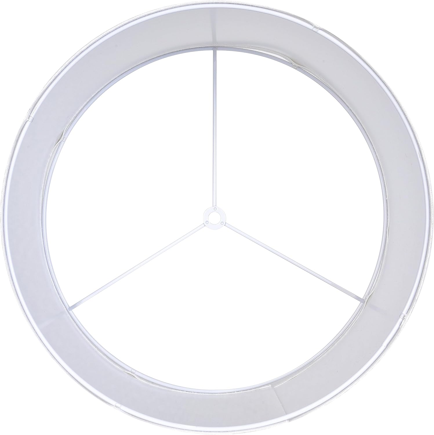 GO&SO White Textured Drum lampshade Medium Lamp Shade 13" Top x 13" Bottom x 10" High (Spider) Modern Linen Lamp Shades for Table Lamp Bedside Lamp Natural Linen Replacement Assembly is Required