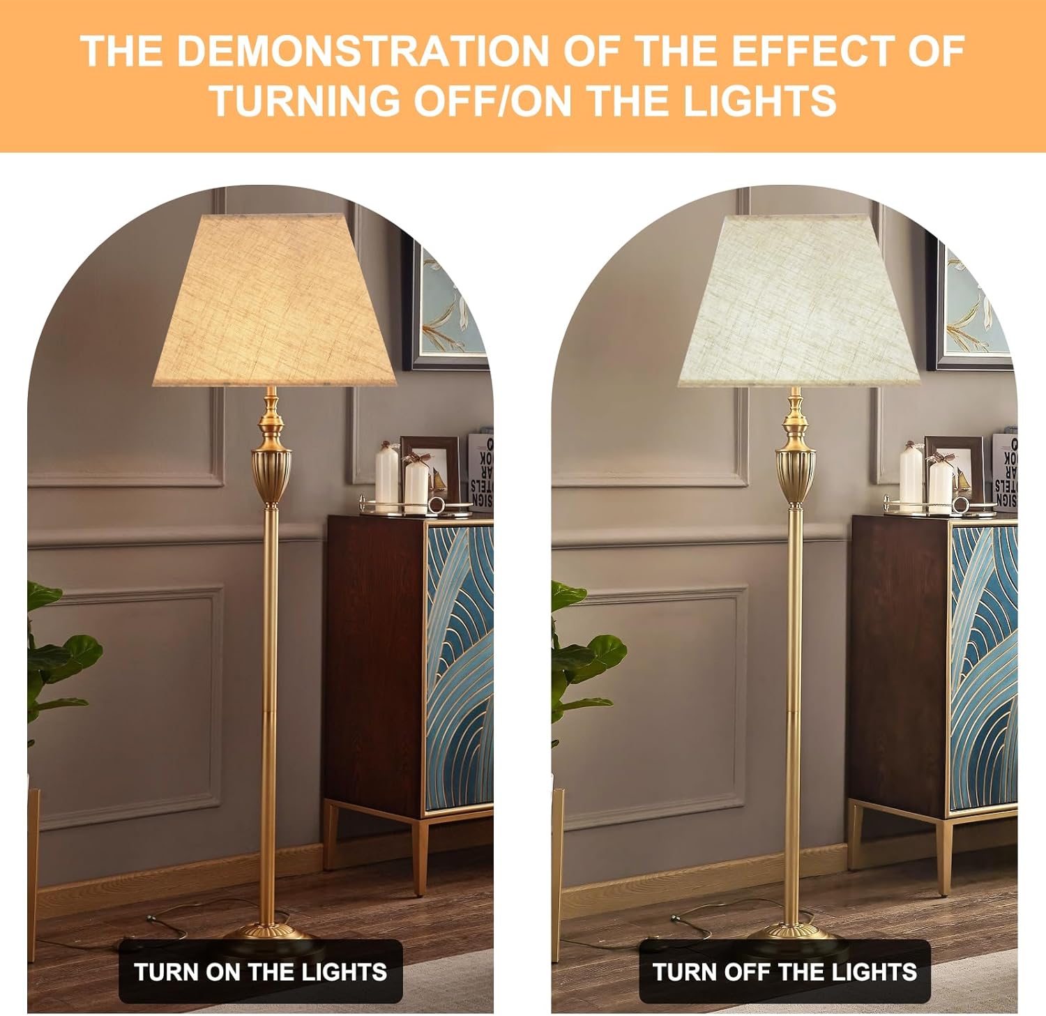 Beige Lamp Shade, 8''x8''Top 13''x13''Bottom 10'' Height, Square Lampshade Replacement Lamp Shade Natural Linen Hand Crafted for Table Lamps Floor Lamps Pendent Light, Assembly Required