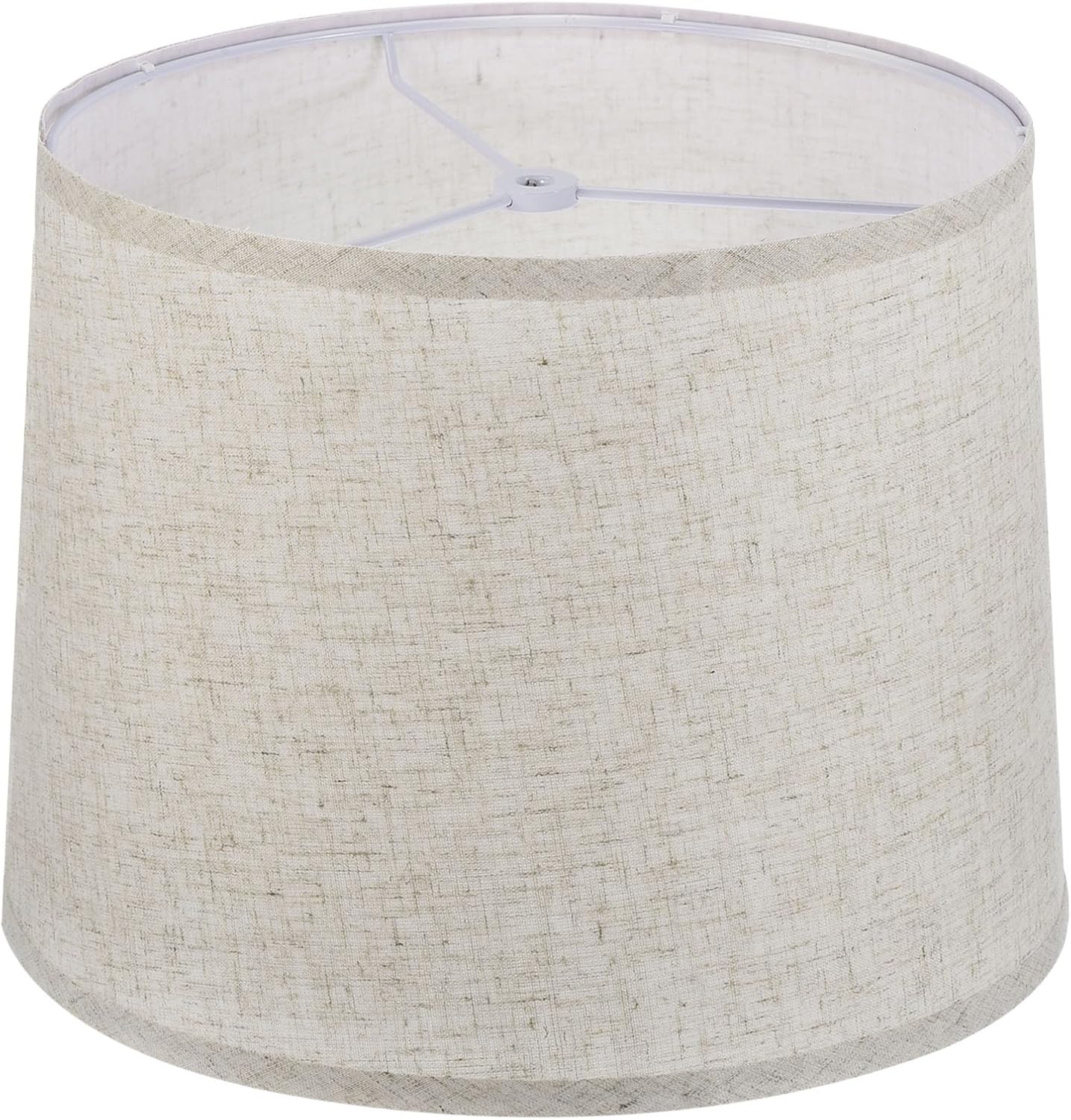 PATIKIL Lamp shades for Table Lamps 11.4" Top x 12.6" Bottom x 9.8" High Drum Lamp shades for Floor Lamps Medium Linen Lampshade Easy Assembly for Lamp Replacement, Beige