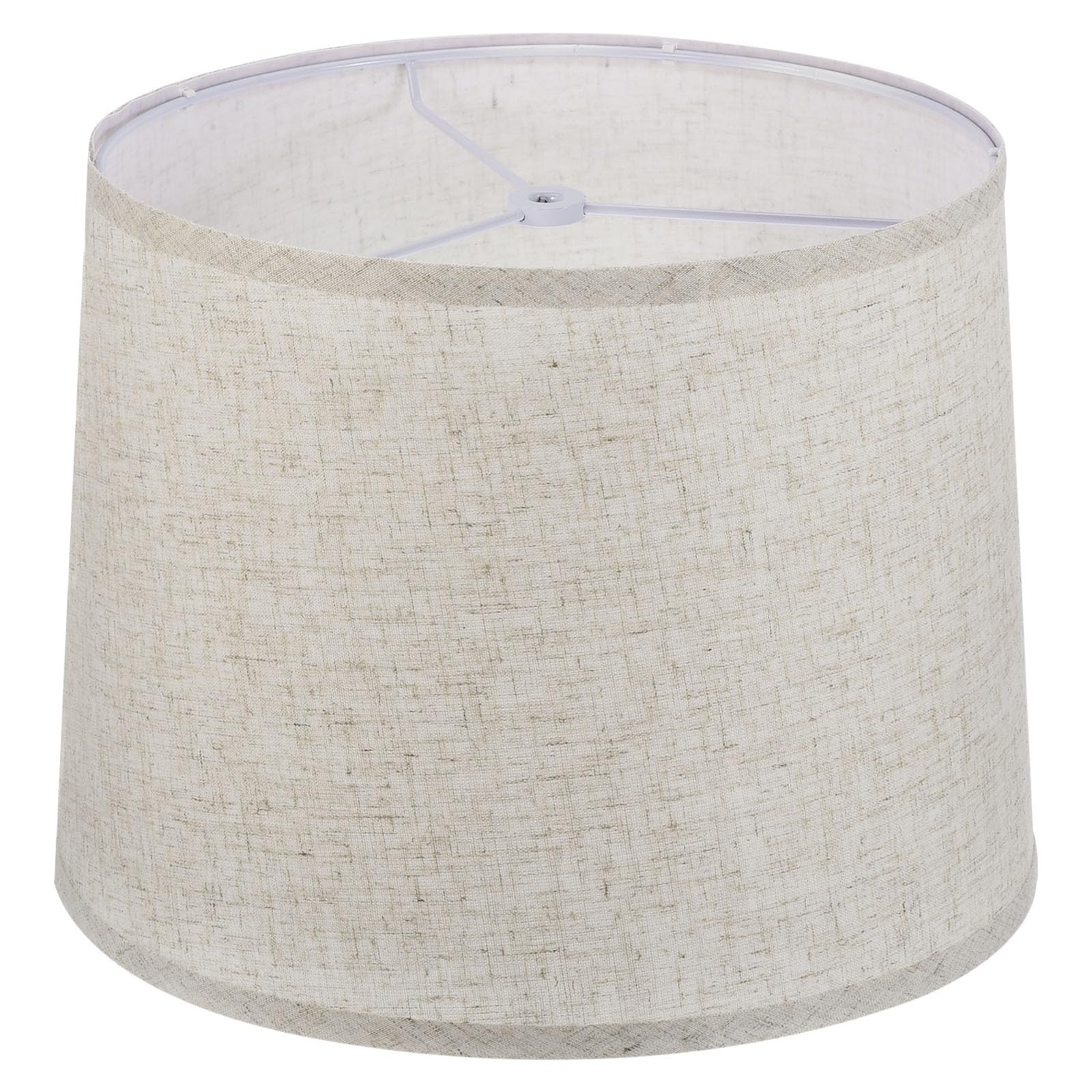 PATIKIL Lamp shades for Table Lamps 11.4" Top x 12.6" Bottom x 9.8" High Drum Lamp shades for Floor Lamps Medium Linen Lampshade Easy Assembly for Lamp Replacement, Beige