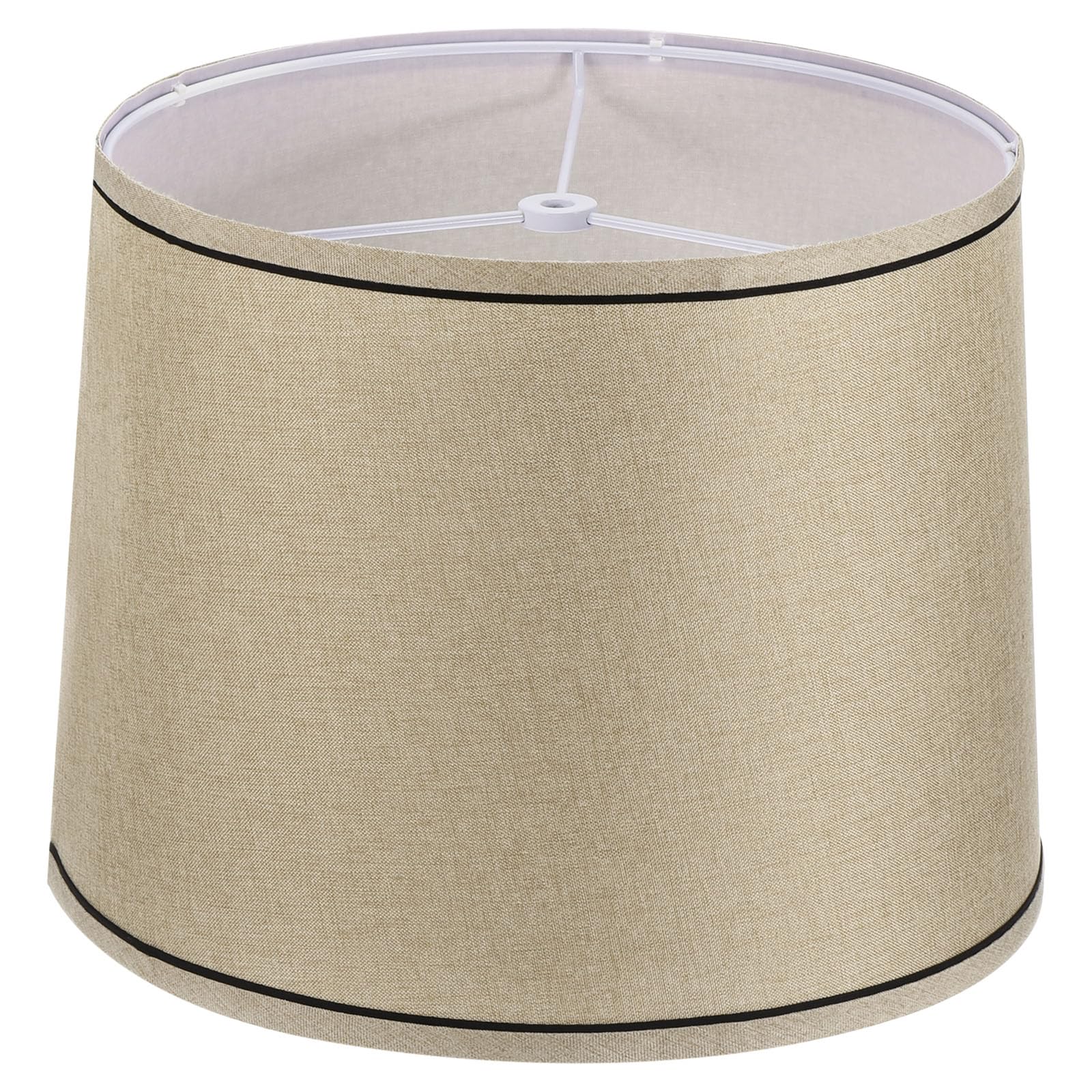 PATIKIL Lamp shades for Table Lamps 11.4" Top x 12.6" Bottom x 9.8" High Drum Lamp shades for Floor Lamps Medium Linen Lampshade Easy Assembly for Lamp Replacement, Beige