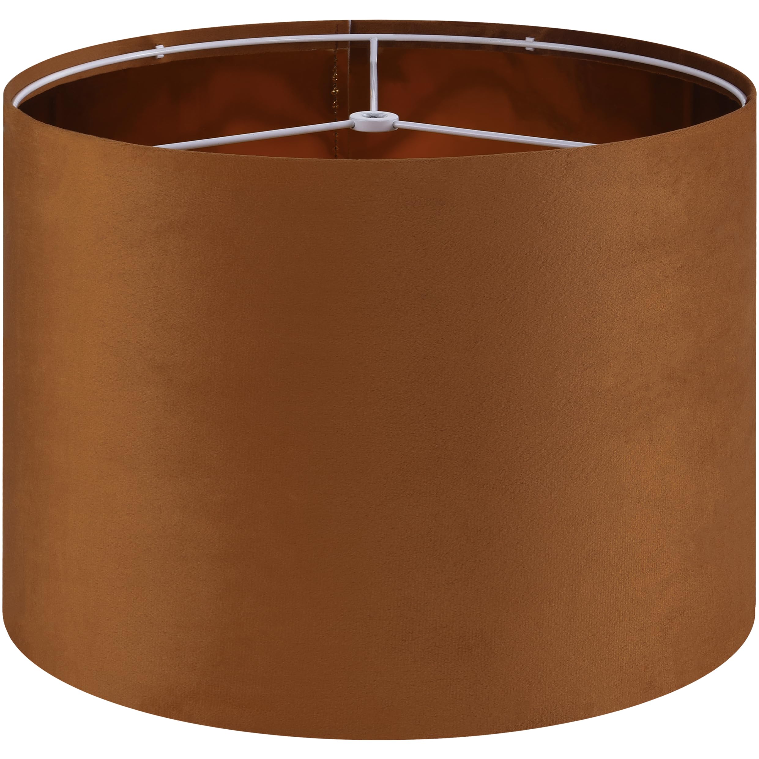 GO&SO Natural Linen Medium Drum Lamp Shades 13" Top x 13" Bottom x 10" High (Spider) Modern Beige Gray Lampshade for Table Lamps Bedside Lamps -Assembly Required - By GO&SO