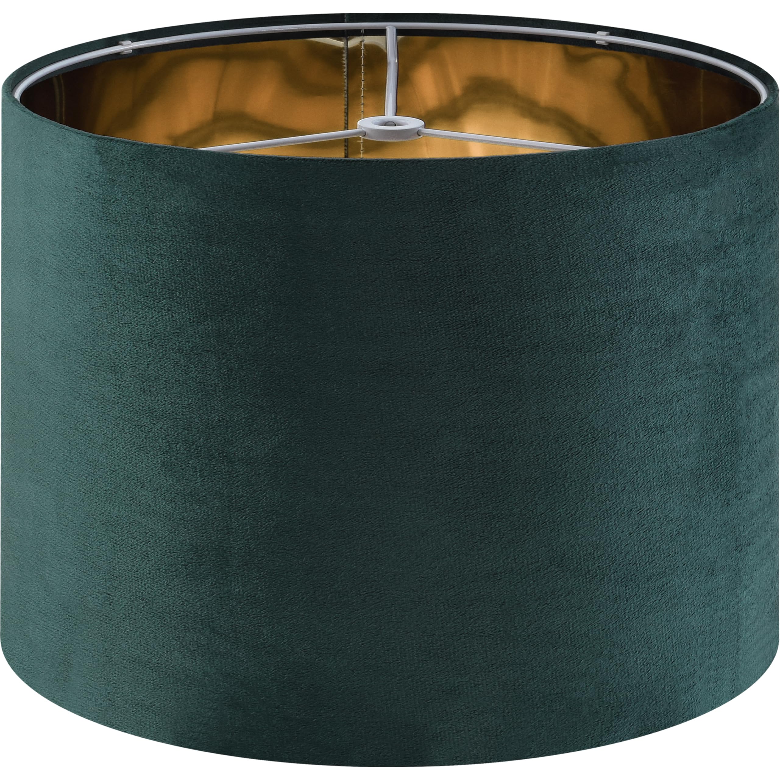 Set of 2 Drum Lampshades for Table, Floor & Bedside Lamps - 13 * 13 * 10 inch, Medium Beige Gray Shades - Natural Fabric Spider Fitter - Modern & Rustic Interiors - By GO&SO Assembly Required