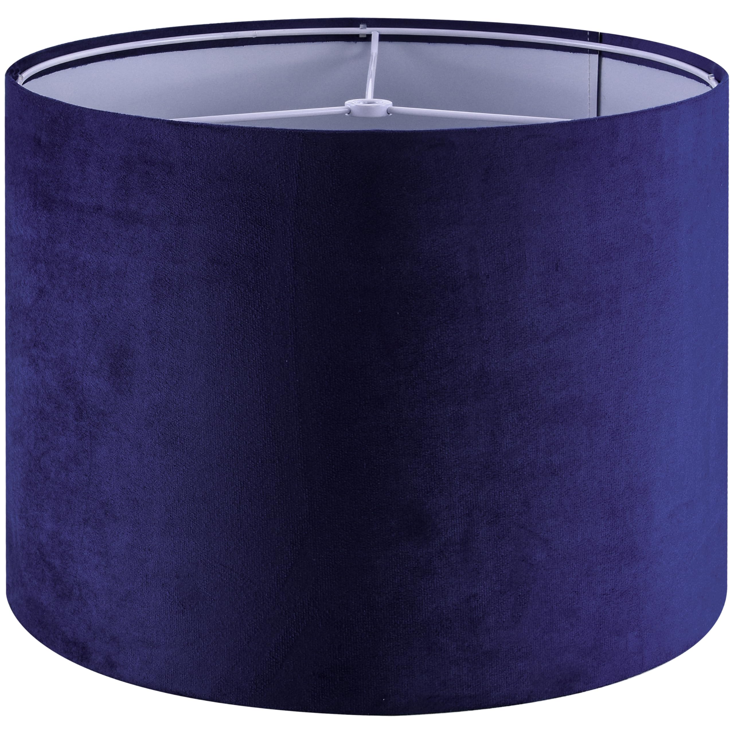 GO&SO Natural Linen Medium Drum Lamp Shades 13" Top x 13" Bottom x 10" High (Spider) Modern Beige Gray Lampshade for Table Lamps Bedside Lamps -Assembly Required - By GO&SO