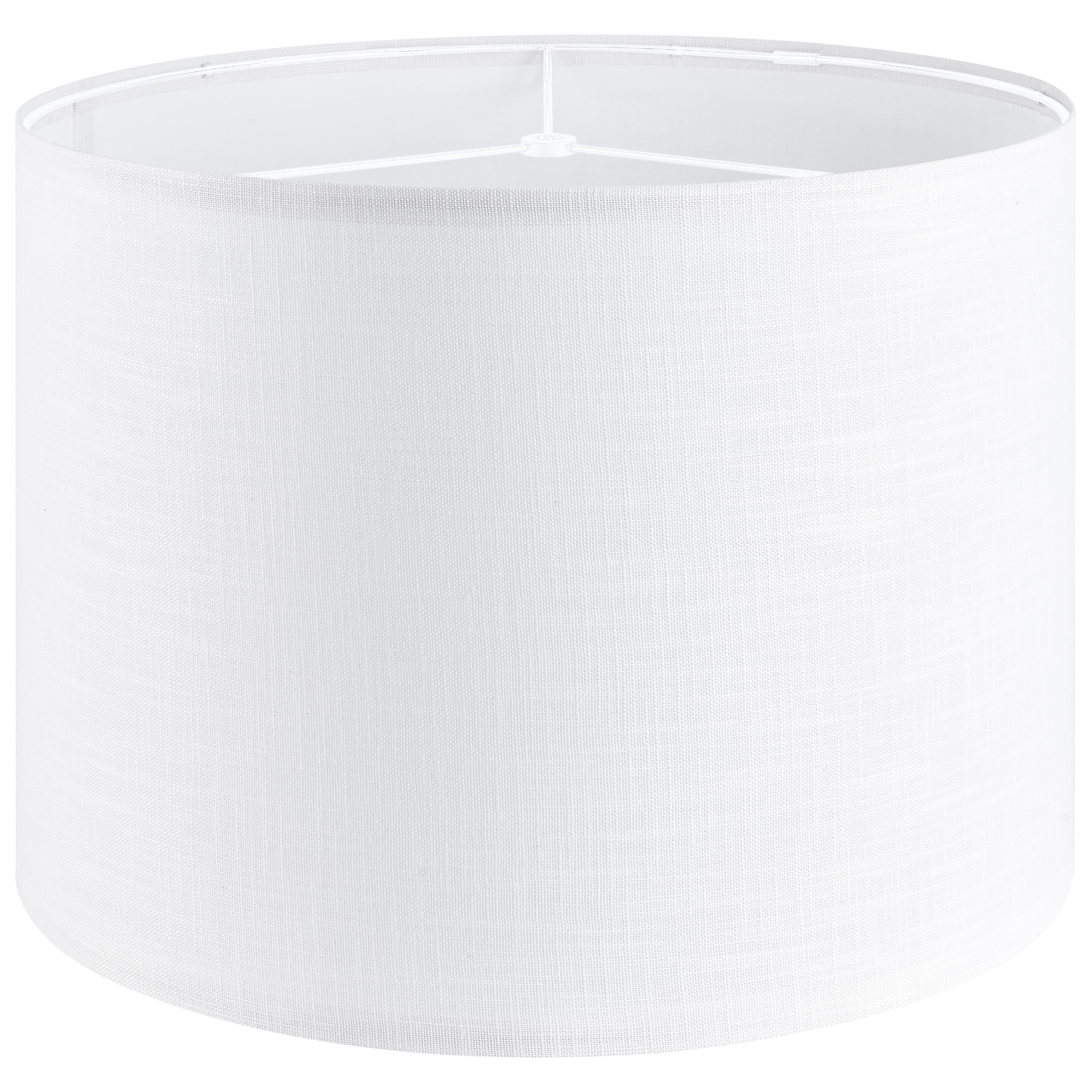 GO&SO Natural Linen Medium Drum Lamp Shades 13" Top x 13" Bottom x 10" High (Spider) Modern Beige Gray Lampshade for Table Lamps Bedside Lamps -Assembly Required - By GO&SO