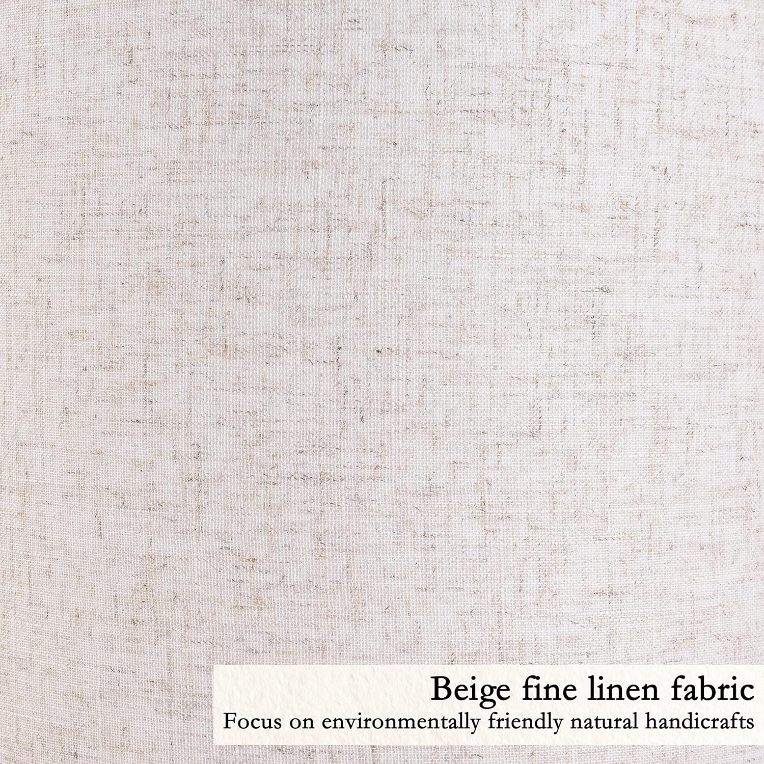 Set of 2 Drum Lampshades for Table, Floor & Bedside Lamps - 13 * 13 * 10 inch, Medium Beige Gray Shades - Natural Fabric Spider Fitter - Modern & Rustic Interiors - By GO&SO Assembly Required